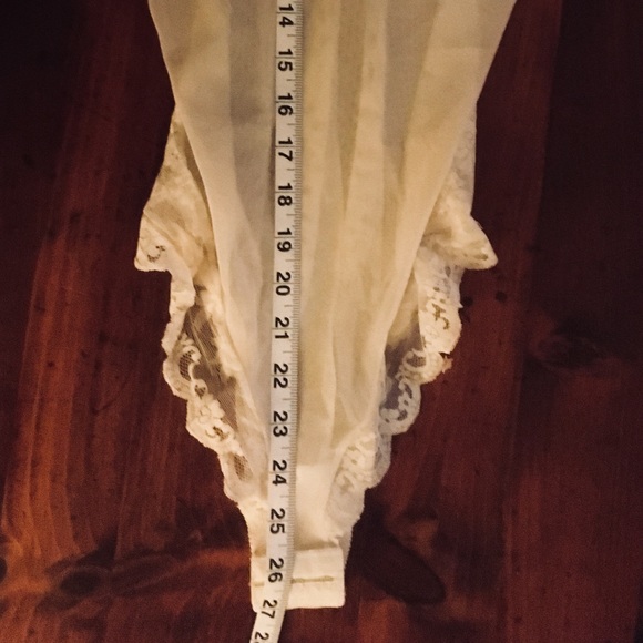 Vtg OLGA TEDDIE Sheer Lace French High Cut 36C 556 - Picture 6 of 8